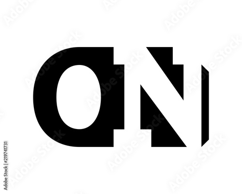 black silhouette initial typography alphabet font typeset logotype image vector icon