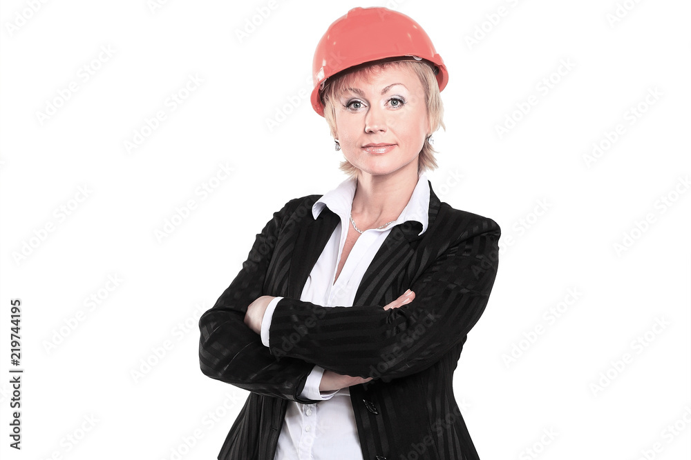 young woman engineer architect with the drawings. young woman engineer architect with the drawings.