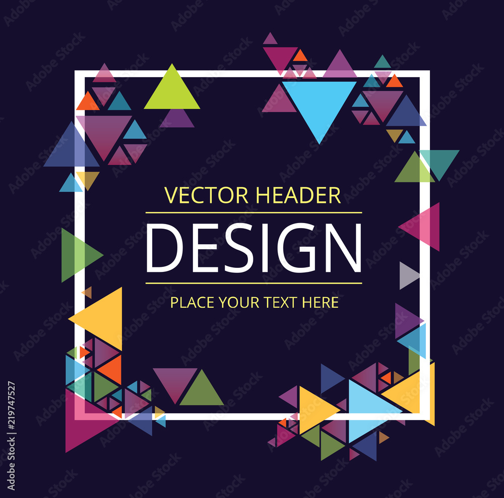 Obraz premium Color vector template design banner