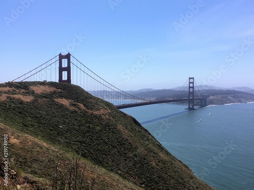 Fototapeta Naklejka Na Ścianę i Meble -  Golden Gate Bridge, San Francisco. View from Kirby Cove