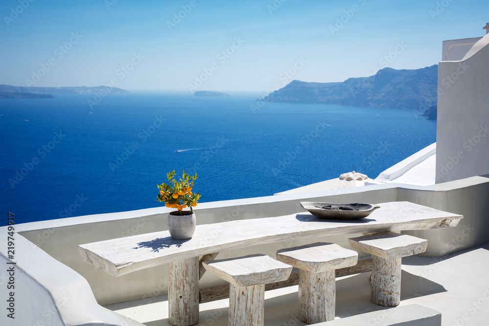 Naklejka premium Piękny krajobraz Santorini