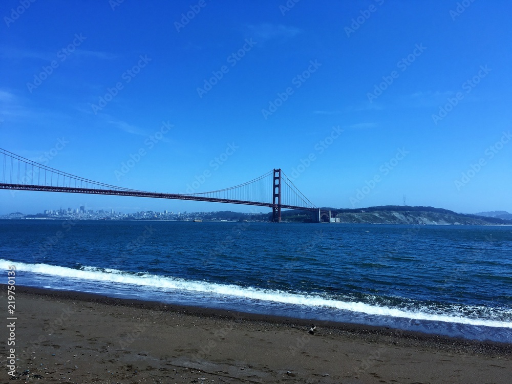 Golden Gate Bridge, San Francisco. View from Kirby Cove Golden Gate Bridge, San Francisco. View from Kirby Cove