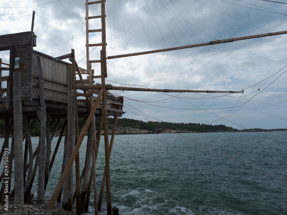 Fototapeta premium Trabucco of vieste