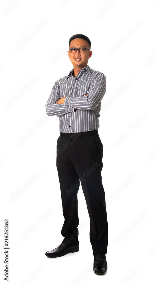 asian business man isolated on white full body asian business man isolated on white full body
