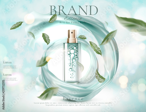 Refreshing skincare spray ads