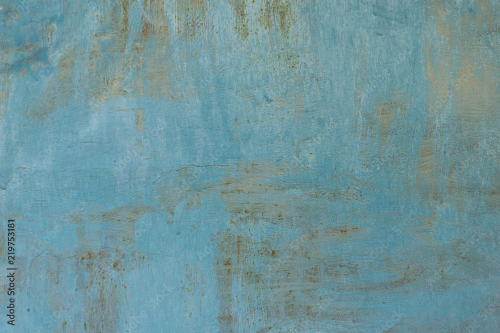 Fototapeta premium old weathered grey and blue concrete background