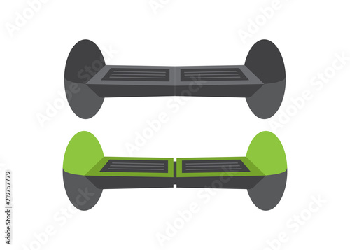 Set Self-balancing electric scooters. Active auto device