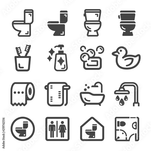bathroom,toilet icon set