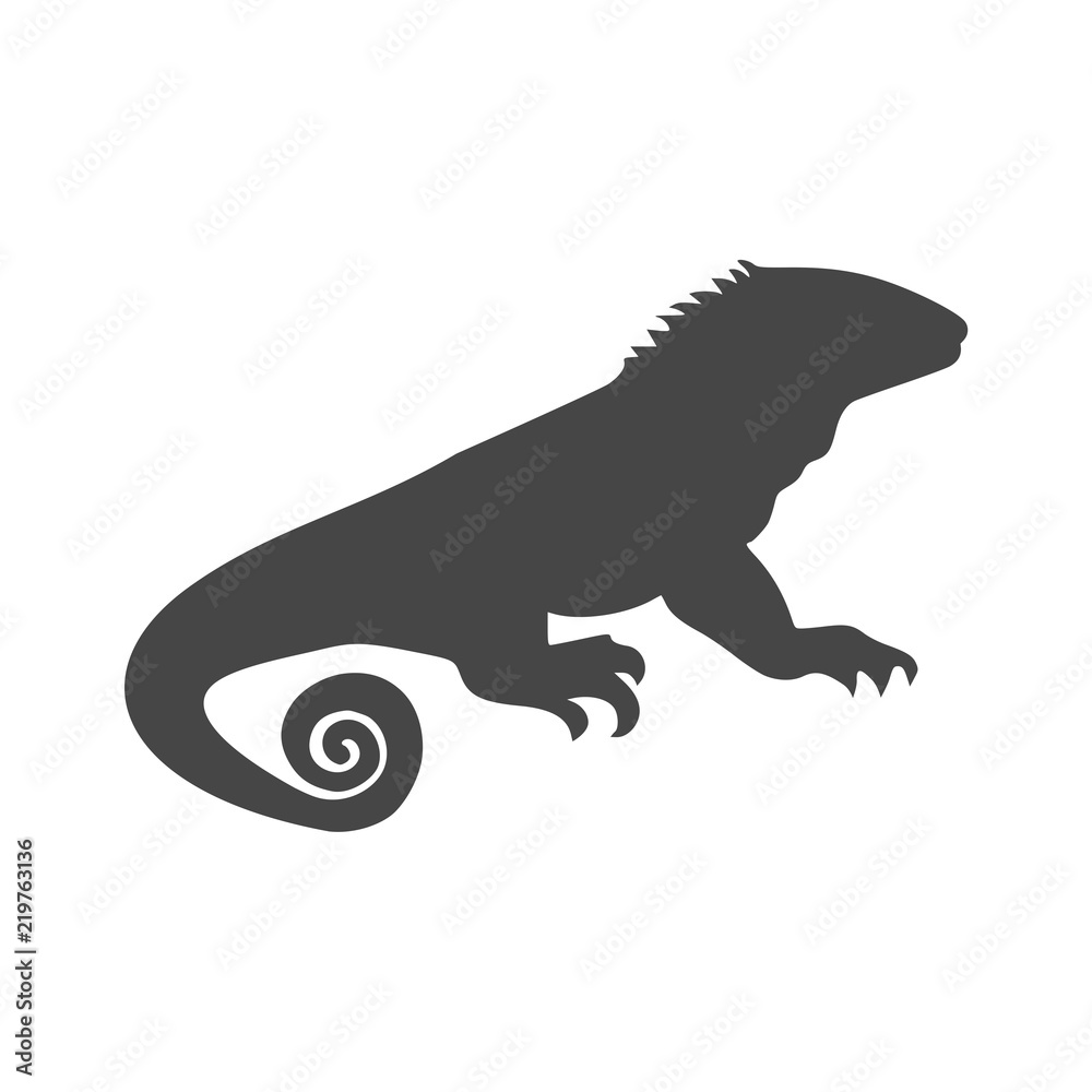 Obraz premium Chameleon icon, Simple Vector Chameleon logo