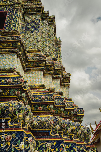 Temple Wat Pho Old History in Bangkok, Thailand.
