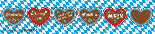 Oktoberfest Lebkuchen Herzen Set
