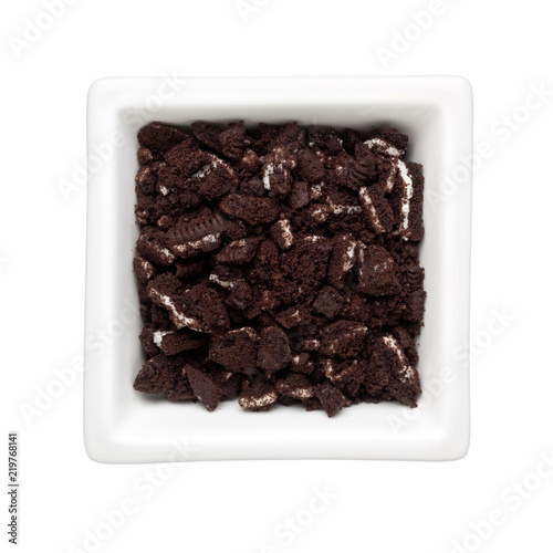 Obraz na plátne Crumbled oreo biscuits