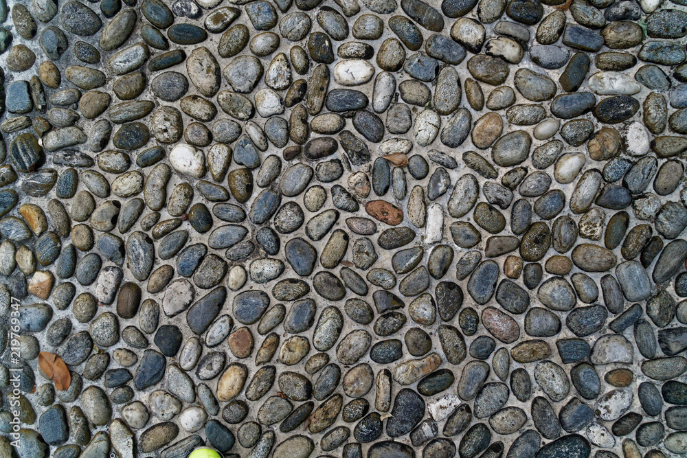 Pebbles ancient floor background,closeup big stones. Pebbles ancient floor background,closeup big stones.