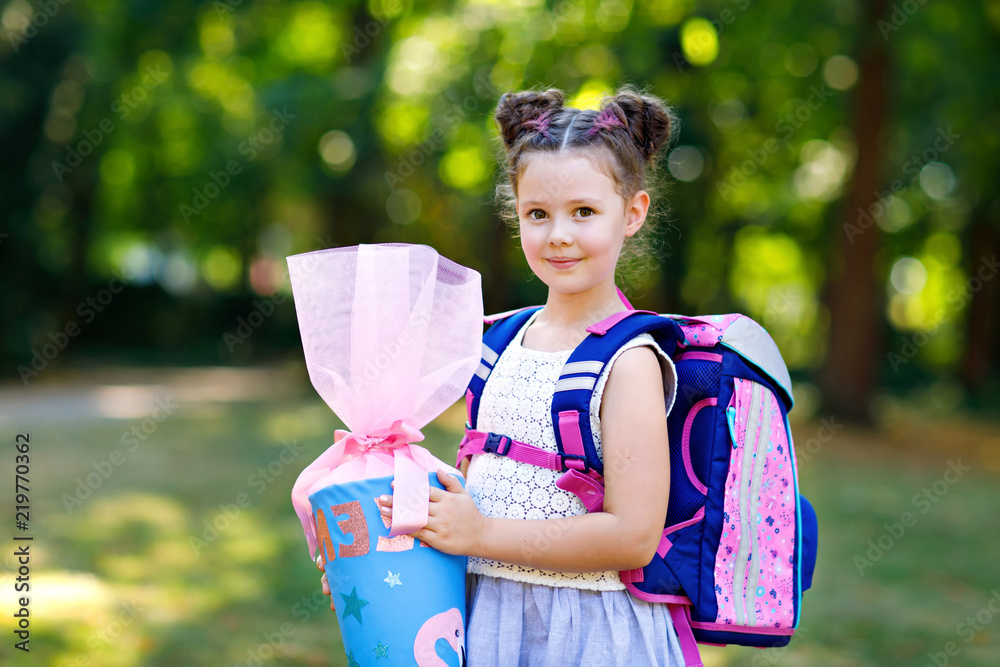 Little kid top with big backpack