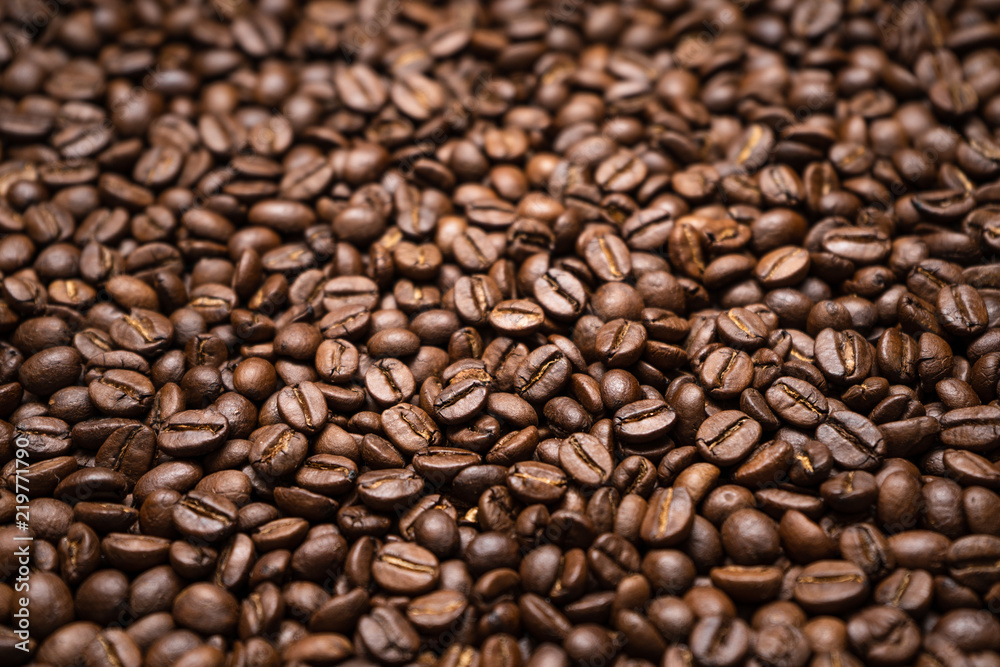 coffee bean background Arabica coffee roasted