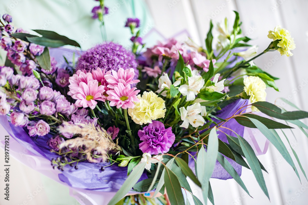 nice bouquet in the hands