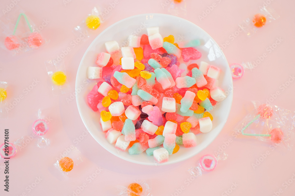 グミ キャンディー スイーツ ロリポップ カラフル パステル ゆめかわいい 女子 Stock Photo Adobe Stock