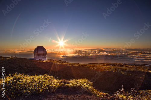 Tramonto Osservatorio Astronomico Roche de Los Muchacos photo