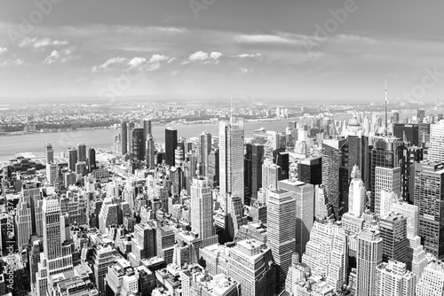 View of Manhattan from the skyscraper s observation deck. New York.