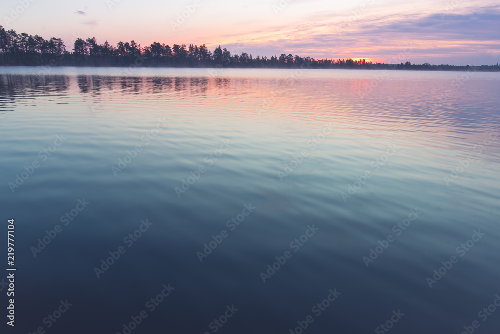 by the lake