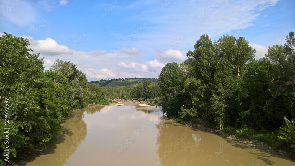  River and hills