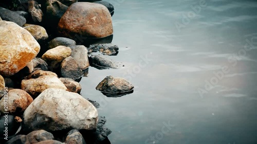 Coastal Stones and Water photo