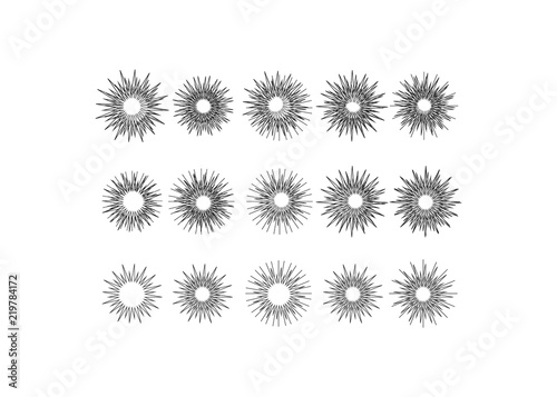 Bright firework, decoration twinkle, shiny flash. Glowing light effect star. Sparkle lights vector