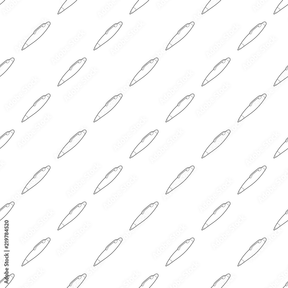 Pen icon in outline style isolated on white background. Writing symbol Pen icon in outline style isolated on white background. Writing symbol