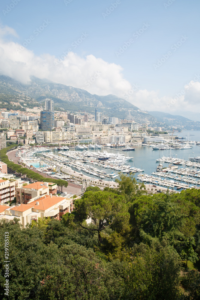 View of Port Hercules located in the La Condamine district, Monaco. Monte Carlo