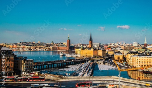 Stockholm  Sweden - panorama of the Old Town  Gamla Stan