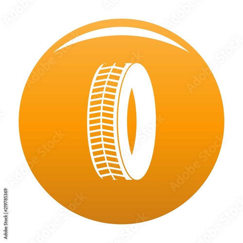 Protector icon. Simple illustration of protector vector icon for any design orange