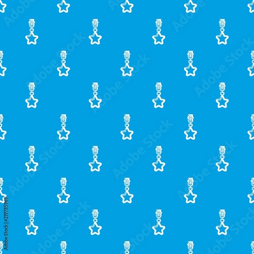 Star zip pattern vector seamless blue repeat for any use