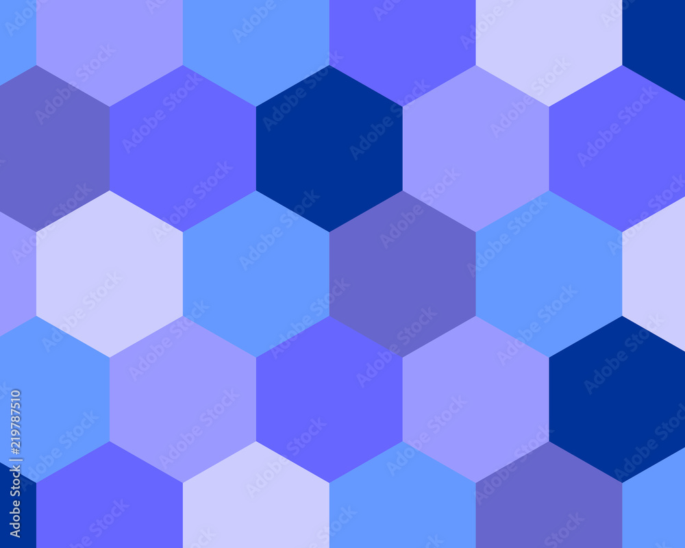 Hexagon Pattern Background Wallpaper Vector Illustration