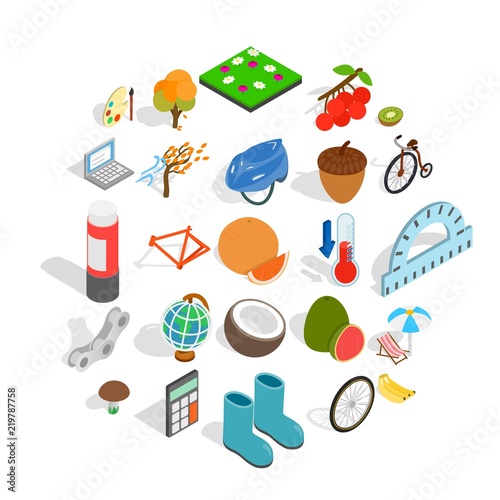 Parenting icons set. Isometric set of 25 parenting vector icons for web isolated on white background