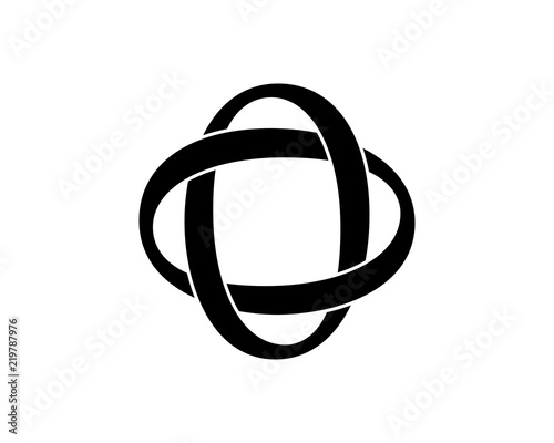 black silhouette initial typography alphabet font typeset logotype image vector icon