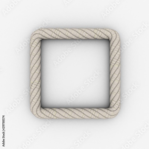 Rope frame in form of squar...