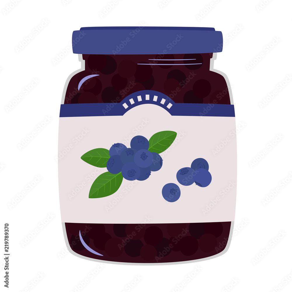 ブルーベリージャム イラスト Stock Vector Adobe Stock