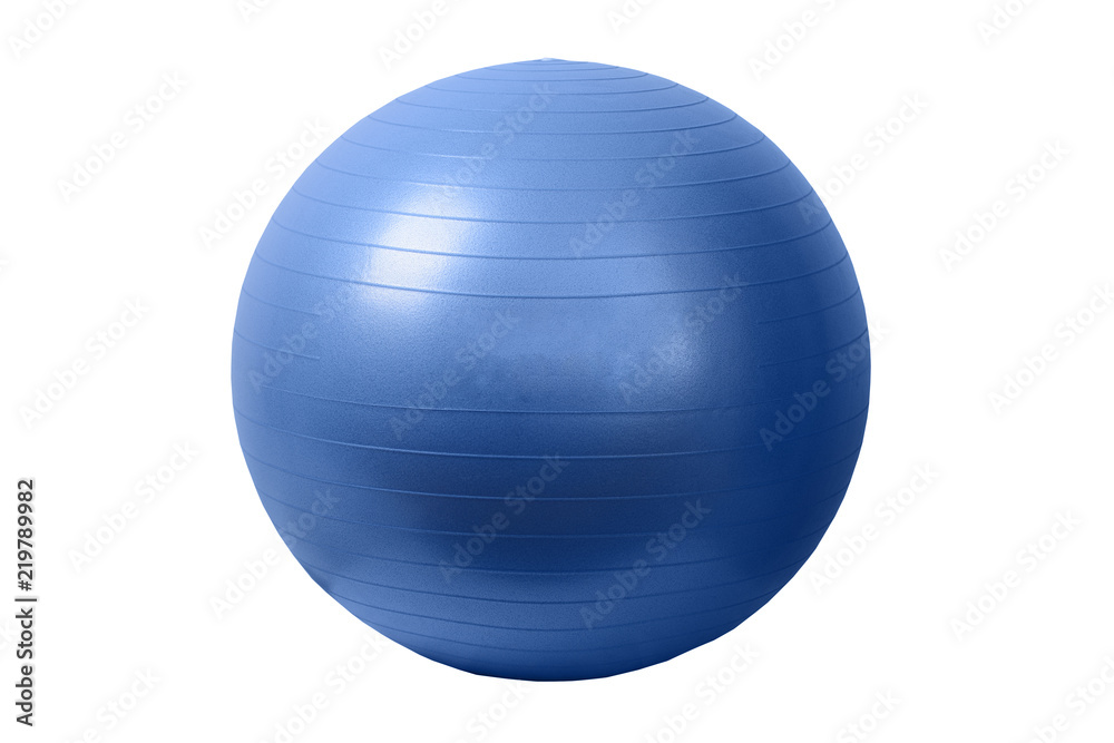 Close up of an orange fitness ball isolated on white background Close up of an orange fitness ball isolated on white background