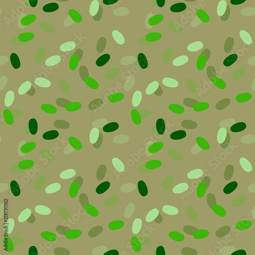 UFO military camouflage seamless pattern in in different shades of green color