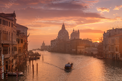 Venice in the early morning. Picture taken from the Academy bridge. Italy. © SOLOTU