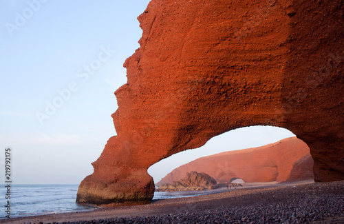 Legzira Beach in Morocco, Africa