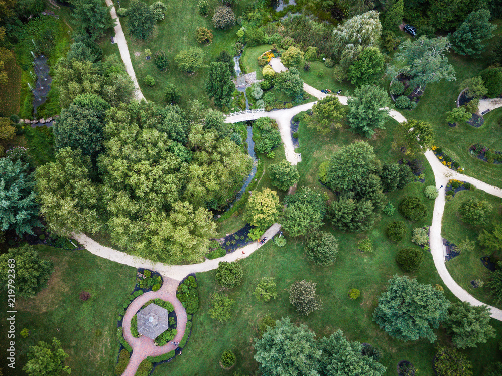 Aerial of Park in Hamilton New Jersey
