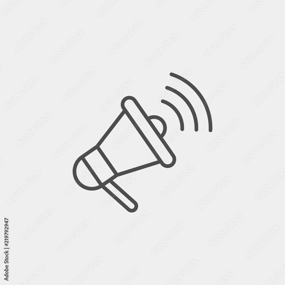 Speaker flat vector icon. Loudspeaker flat vector icon Speaker flat vector icon. Loudspeaker flat vector icon