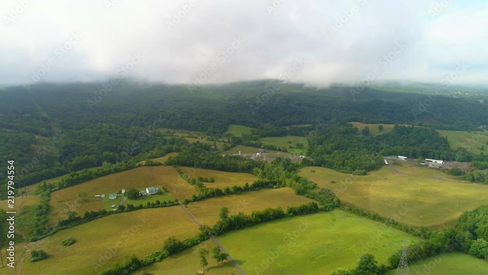 Aerial Mountain landscape Virginia Aerial Mountain landscape Virginia