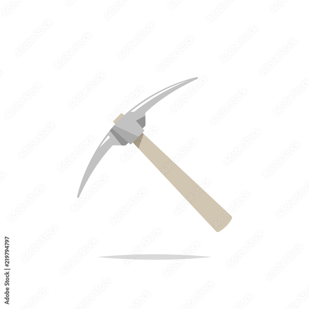 Mining pickaxe vector isolated Mining pickaxe vector isolated