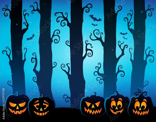 Halloween forest theme image 8