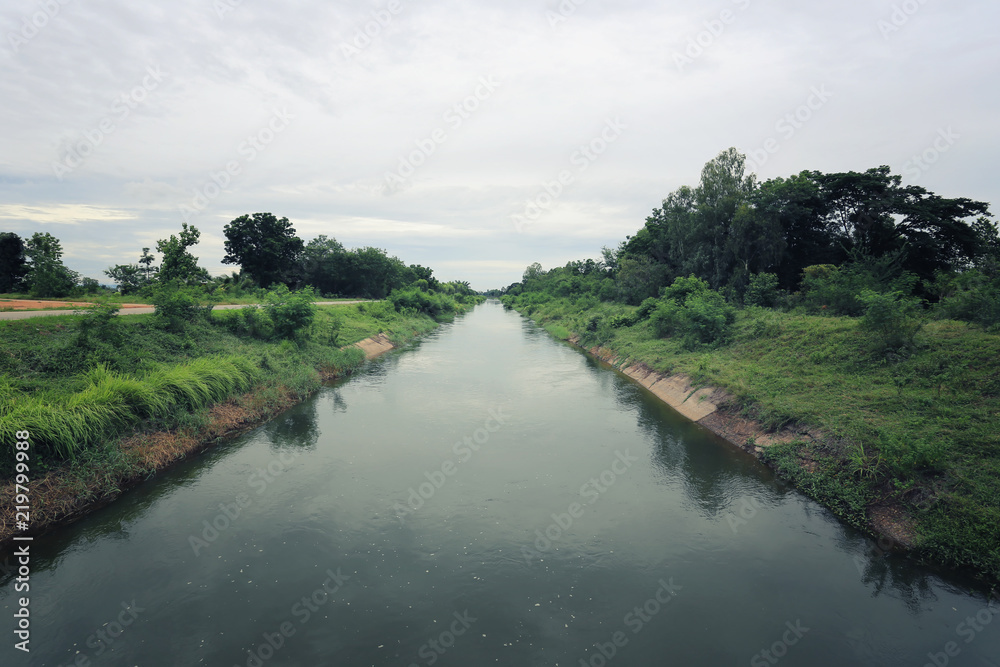 River canal in the daytime.