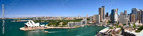 Sydney Harbour Panorama - View from the south-eastern pylon containing the tourist lookout towards the CBD and the Opera House