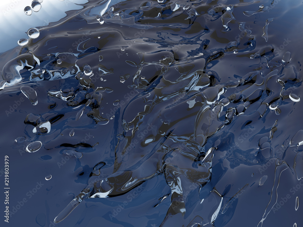 Splashing blue sparkling pure water. Abstract nature background Splashing blue sparkling pure water. Abstract nature background