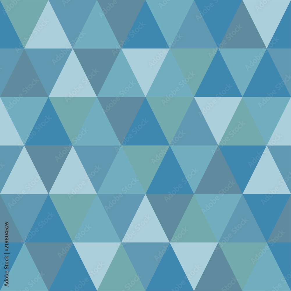 Seamless pattern of triangles of cold winter shades Seamless pattern of triangles of cold winter shades